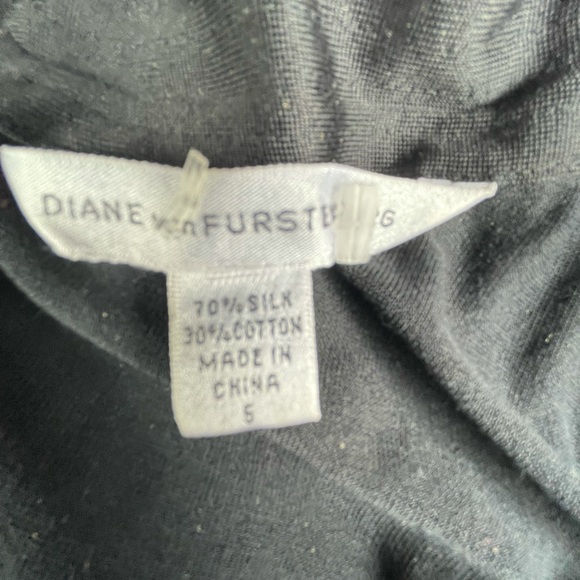 Diane Von Furstenburg Black Dress Size 6 - Picture 9 of 9